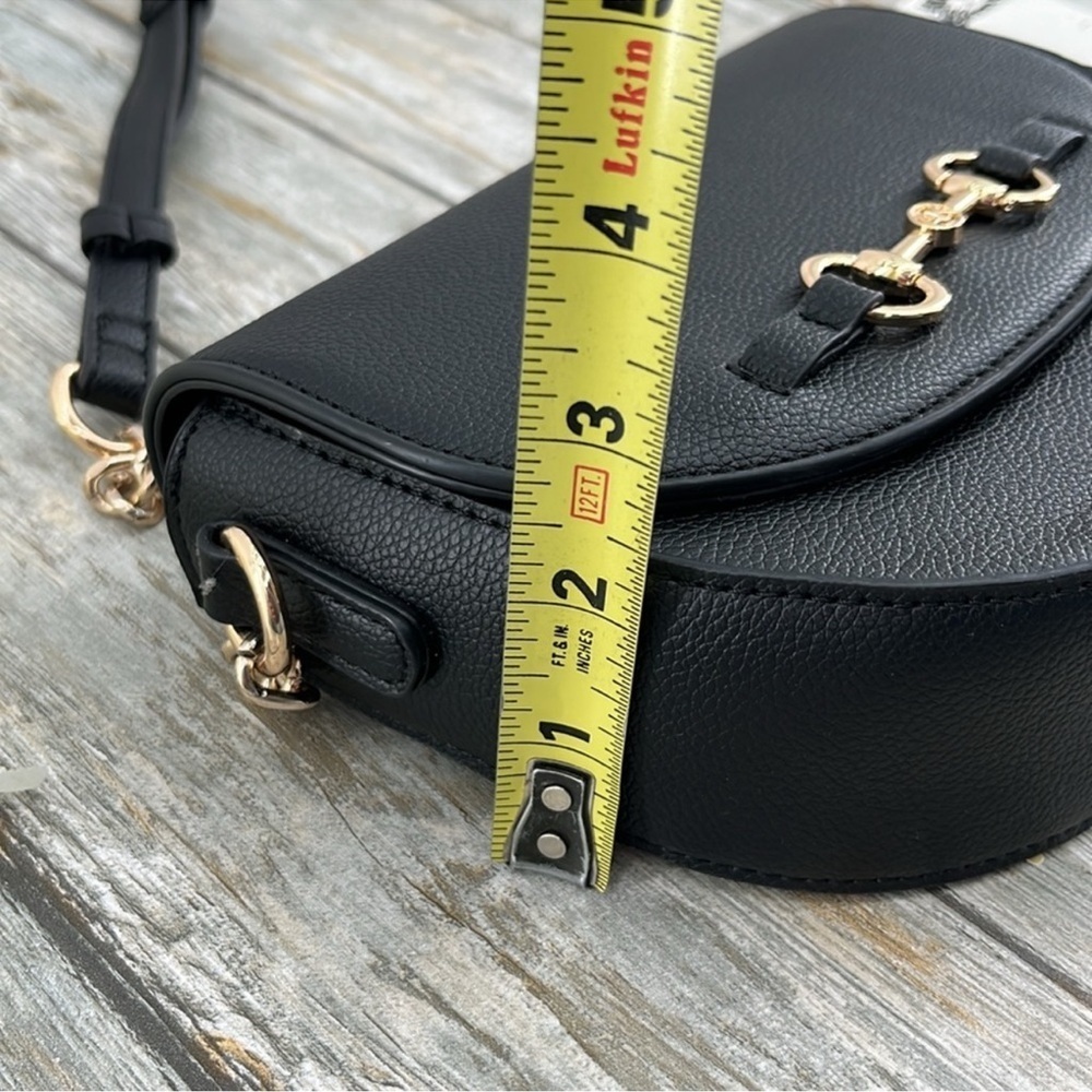 Anne Klein Black Half Dome Crossbody Bag - Picture 5 of 6